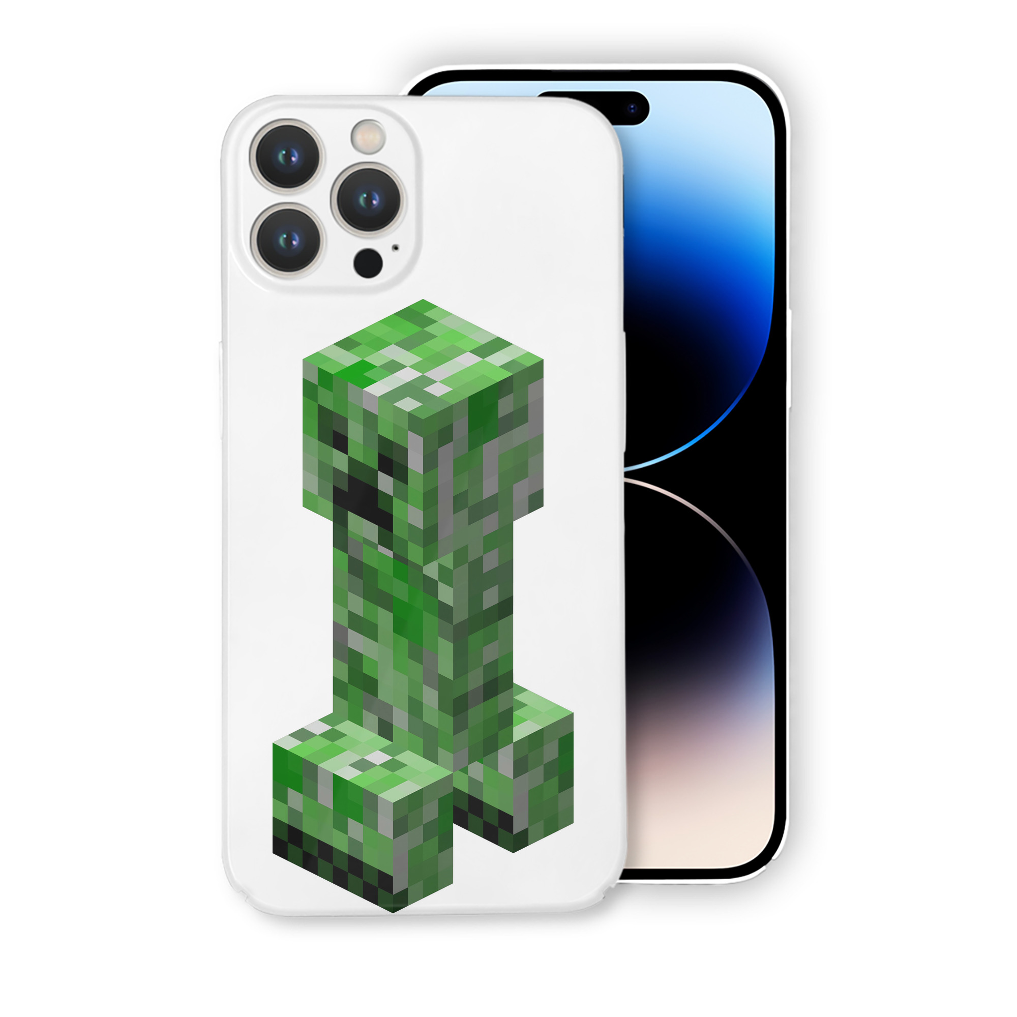 （画像用） マインクラフト ブロックの世界 Minecraft MC Block world 【iPhone 14シリーズ対応】ハードケース